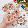 Nbeads 24Pcs 4 Style Alloy & Brass Snap Buttons FIND-NB0003-66KCG-3