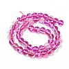Synthetic Moonstone Beads Strands G-F143-6mm-11-2