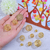 40Pcs 4 Sizes Iron Wire Pendants IFIN-CJ0001-40G-5