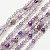 Natural Amethyst Bead Strands G-A129-3mm-E01-1