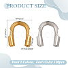 200Pcs 2 Colors Brass Wire Guardians KK-ME0002-79-2