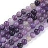 Natural Lepidolite/Purple Mica Stone Beads Strands X-G-K415-4mm-2
