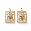 Natural Shell Pendants KK-C100-01G-2