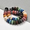 Natural Lava Rock Dyed Beads Strands G-L586-B02-05-2