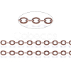 Brass Flat Oval Cable Chains CHC025Y-01-R-1