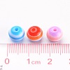 Round Resin Stripe Beads X-RB062-4