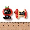 Opaque Resin Cabochons RESI-G121-04-3