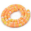 Handmade Polymer Clay Beads Strands CLAY-R089-6mm-097-2