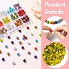 150Pcs 15 Colors Pave Disco Ball Beads RB-YW0001-27-2