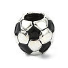 Soccer Season Alloy Enamel European Beads FIND-G113-07AS-03-1