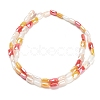 Electroplate Glass Beads Strands EGLA-P068-01A-10-3