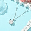 Crystal Cage Holder Necklace NJEW-JN04602-02-3