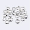 925 Sterling Silver Split Jump Rings STER-F036-01S-1x8mm-1