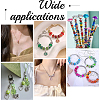 100Pcs Printed Transparent Resin European Beads RESI-PA0001-18B-6