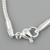 Brass Round Snake Chain Necklaces NJEW-BB10864-20-4