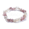 Natural Mixed Stone Chip Stretch Bracelets BJEW-JB04490-2