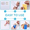 10Pcs 10 Colors Iron Cable Wire Keychains FIND-CP0003-82-6