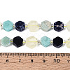 Natural Sodalite & Flower Amazonite & Lemon Quartz Beads Strands G-N358-03A-06-5