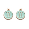 Alloy Enamel Pendants ENAM-S124-01B-15I-1