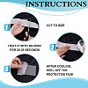 High Visibility PES & TPU Silver Reflective Light Stickers OCOR-WH0078-468B-02-3