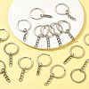 50Pcs Iron Keychain Ring IFIN-FS0001-56-8