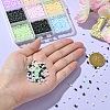 90g 9 Colors Glass Frosted Seed Beads SEED-YW0002-53A-4