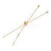 Rack Plating Adjustable Brass Slider Bracelet Making MAK-R025-02G-1-2
