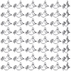 100Pcs Tibetan Style Alloy Pendants TIBEP-SC0003-43-7