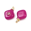 Dyed Natural White Jade Pendants KK-B157-42C-04-2
