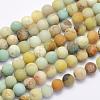 Natural Flower Amazonite Beads Strands G-G697-F05-6mm-1