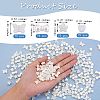 300Pcs 4 Style ABS Plastic Imitation Pearl Beads KY-SZ0001-40-2