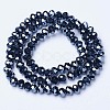 Electroplate Glass Beads Strands LS-EGLA-A034-P1mm-A18-2