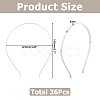 Iron Hair Band Findings OHAR-WH0011-78B-2