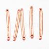 Tibetan Style Alloy Bar Links connectors TIBE-A14039-RG-FF-1