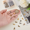 180Pcs 6 Colors Tibetan Style Alloy Beads TIBEP-GA0001-06-3