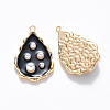 Brass Enamel Pendants KK-T049-053G-04-NF-2