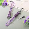 Polyester Cord Ropes Pendant Decorations HJEW-TADJ0022-01B-4