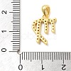 925 Sterling Silver Micro Pave Clear Cubic Zirconia Pendants LS-STER-Z012-06G-08-3