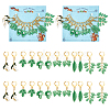 12Pcs 6 Style Alloy Enamel with ABS Plastic Imitation Pearl Pendant Stitch Markers HJEW-AB00220-1