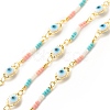 Glass Evil Eye Link Chain CHC-E024-12G-1