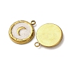 304 Stainless Steel Enamel Pendants STAS-P406-20G-2