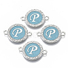 Alloy Enamel Links Connectors ENAM-TAC0003-01S-06P-1