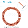 Red Copper Craft Wire CWIR-WH0017-02B-2