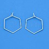 Brass Earring Hooks KK-WH20013-04S-A-1