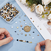420Pcs 14 Styles 2-Hole Opaque Glass Seed Beads SEED-HS0001-12-3