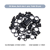 SUPERFINDINGS 35Pcs 35 Style Plastic Guides Ring KY-FH0001-24-2