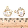 Alloy Rhinestone Pendants FIND-C074-21KCG-02-3