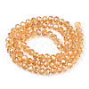 Electroplate Glass Beads Strands EGLA-A034-T6mm-B23-2