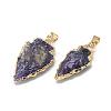 Natural Amethyst Pendants G-Q490-A06-2