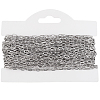 10M Tarnish Resistant 304 Stainless Steel Cable Chains CHS-BBC0001-18-1
